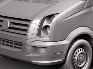 Volkswagen Crafter Van Long 2011 3D Модель