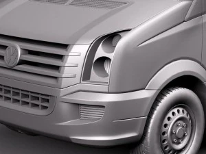 Volkswagen Crafter Van Long 2011 3D Model
