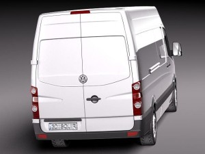 Volkswagen Crafter Van Long 2011 3D Модель