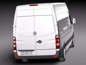 Volkswagen Crafter Van Long 2011 3D Model