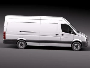 Volkswagen Crafter Van Long 2011 3D Model