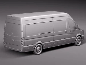 Volkswagen Crafter Van Long 2011 3D Model