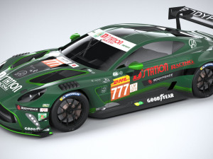 Aston Martin Vantage GT3 2023 3D मॉडल