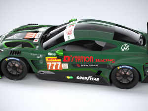 Aston Martin Vantage GT3 2023 3D मॉडल