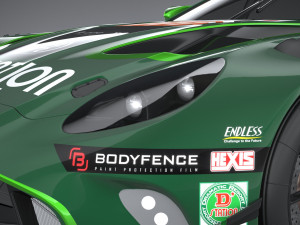 Aston Martin Vantage GT3 2023 3D मॉडल