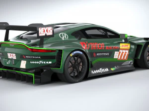 Aston Martin Vantage GT3 2023 3D Model
