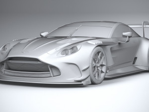 Aston Martin Vantage GT3 2023 3D मॉडल