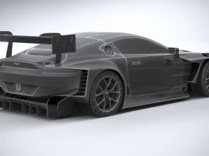 Aston Martin Vantage GT3 2023 3D Model