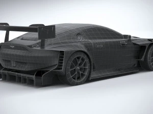 Aston Martin Vantage GT3 2023 3D Model