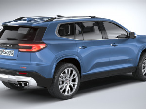 GMC Acadia Denali 2024 3D Model