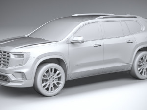 GMC Acadia Denali 2024 3D Model