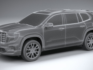 GMC Acadia Denali 2024 3D Model