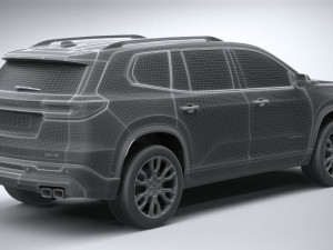 GMC Acadia Denali 2024 3D Model