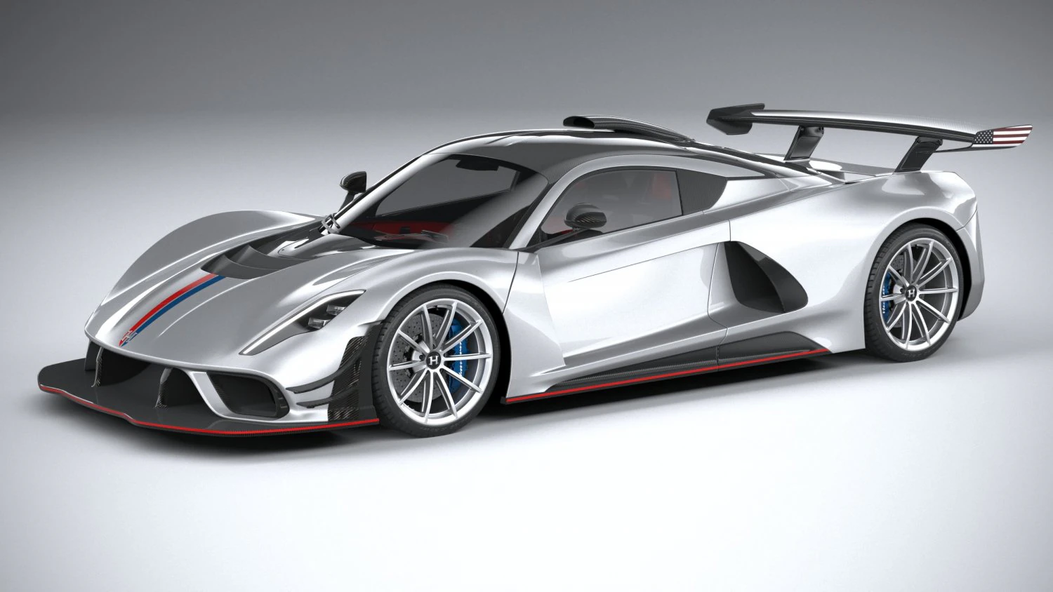 Hennessey Venom F5 Revolution Coupe 2023 3D Model .c4d .max .obj .3ds .fbx .stl .blend 