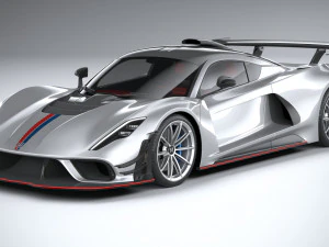 Hennessey Venom F5 Revolution Coupe 2023 3D Model
