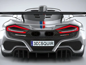 Hennessey Venom F5 Revolution Coupe 2023 3D Model