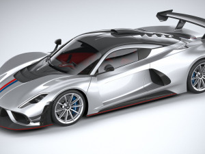 Hennessey Venom F5 Revolution Coupe 2023 3D Модель