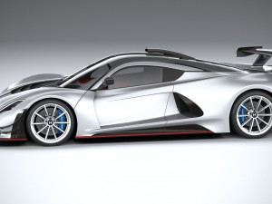 Hennessey Venom F5 Revolution Coupe 2023 3D Модель