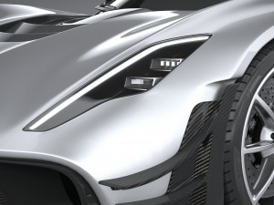 Hennessey Venom F5 Revolution Coupe 2023 3D Модель
