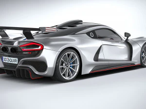 Hennessey Venom F5 Revolution Coupe 2023 3D Model