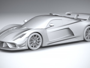 Hennessey Venom F5 Revolution Coupe 2023 3D Модель
