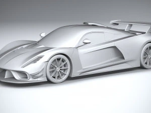 Hennessey Venom F5 Revolution Coupe 2023 3D Model