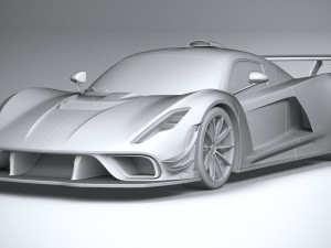 Hennessey Venom F5 Revolution Coupe 2023 3D Модель