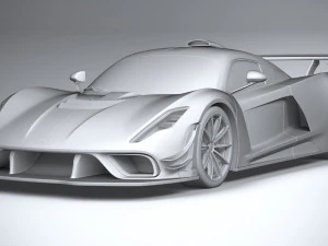 Hennessey Venom F5 Revolution Coupe 2023 3D Model