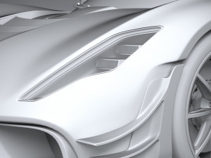Hennessey Venom F5 Revolution Coupe 2023 3D Модель