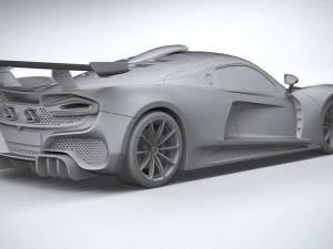 Hennessey Venom F5 Revolution Coupe 2023 3D Model