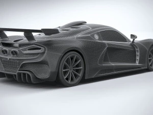 Hennessey Venom F5 Revolution Coupe 2023 3D Model