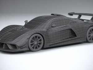 Hennessey Venom F5 Revolution Coupe 2023 3D Модель