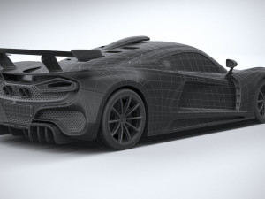 Hennessey Venom F5 Revolution Coupe 2023 3D Модель