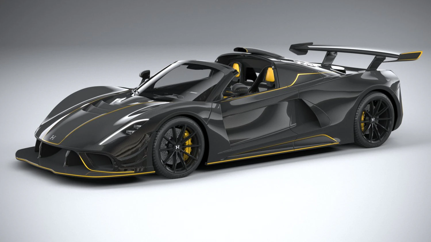 Hennessey Venom F5 Revolution Roadster 2023 3D Model .c4d .max .obj .3ds .fbx .stl .blend