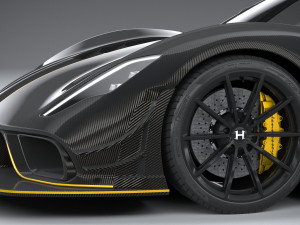 Hennessey Venom F5 Revolution Roadster 2023 3D Model