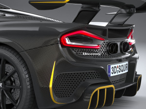 Hennessey Venom F5 Revolution Roadster 2023 3D Model