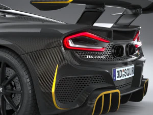 Hennessey Venom F5 Revolution Roadster 2023 3D Model