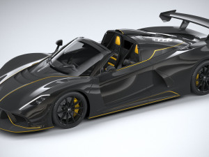 Hennessey Venom F5 Revolution Roadster 2023 3D Model