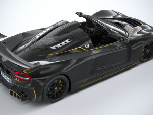 Hennessey Venom F5 Revolution Roadster 2023 3D Model