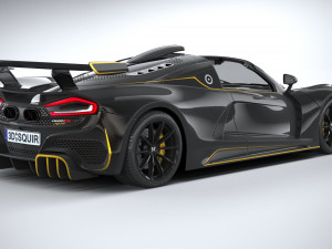 Hennessey Venom F5 Revolution Roadster 2023 3D Model