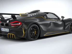Hennessey Venom F5 Revolution Roadster 2023 3D Model