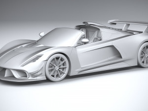 Hennessey Venom F5 Revolution Roadster 2023 3D Model