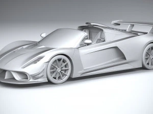 Hennessey Venom F5 Revolution Roadster 2023 3D Model