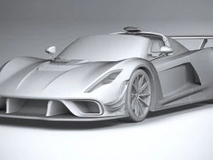 Hennessey Venom F5 Revolution Roadster 2023 3D Model