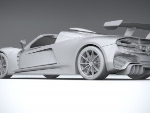 Hennessey Venom F5 Revolution Roadster 2023 3D Model
