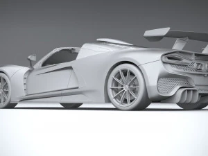 Hennessey Venom F5 Revolution Roadster 2023 3D Model