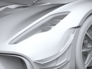 Hennessey Venom F5 Revolution Roadster 2023 3D Model