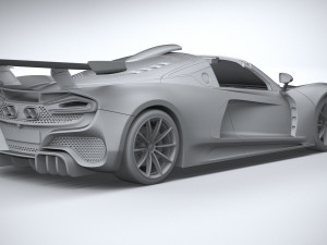 Hennessey Venom F5 Revolution Roadster 2023 3D Model