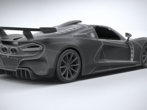 Hennessey Venom F5 Revolution Roadster 2023 3D Model