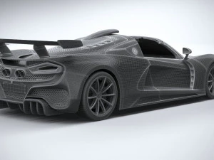 Hennessey Venom F5 Revolution Roadster 2023 3D Model